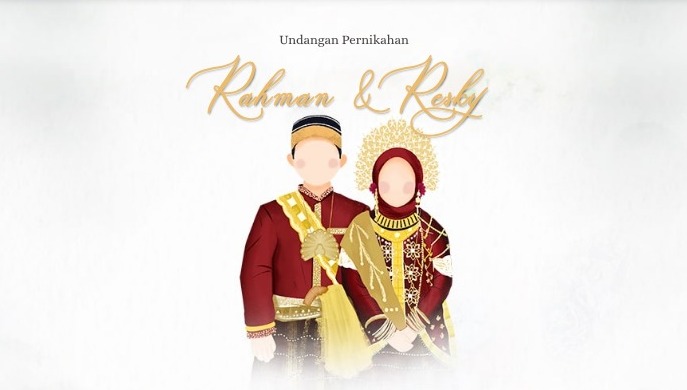 Undangan Pernikahan Rahman dan Resky